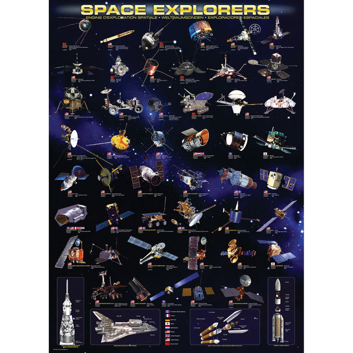 Space Explorers 1000 Piece Jigsaw Puzzle Eurographics - for just $19.99! 