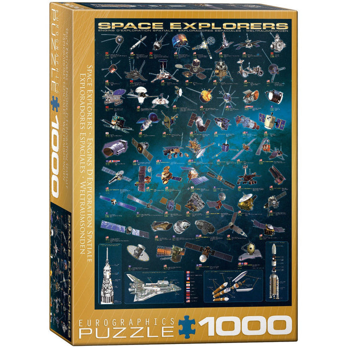 Space Explorers 1000 Piece Jigsaw Puzzle Eurographics - for just $19.99! 