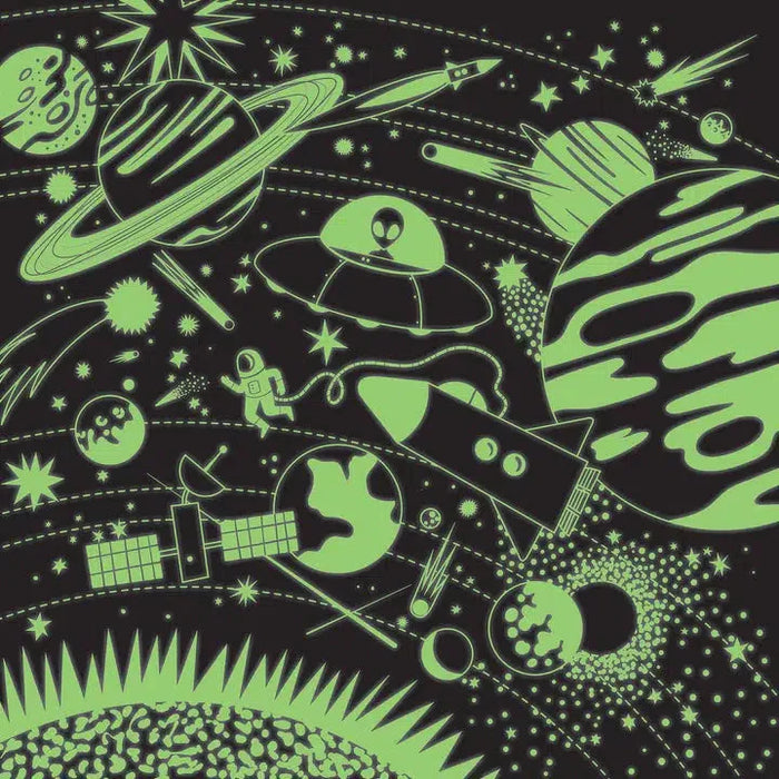 Space Illuminated 500 Piece Glow in the Dark Jigsaw Puzzle Mudpuppy - for just $17.99! 