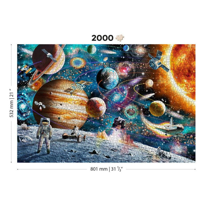 Space Odyssey 2000 Piece Wood Jigsaw Puzzle Wooden City - for just $79.99! 