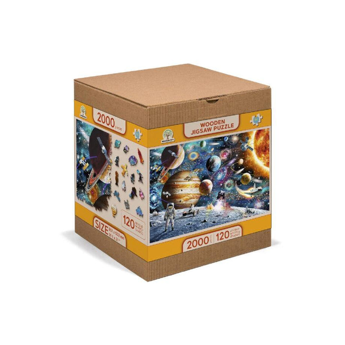 Space Odyssey 2000 Piece Wood Jigsaw Puzzle Wooden City - for just $79.99! 