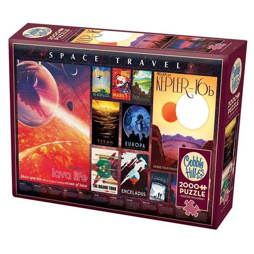 Space Travel Posters 2000 Piece Jigsaw Puzzle Cobble Hill - for just $29.99! 