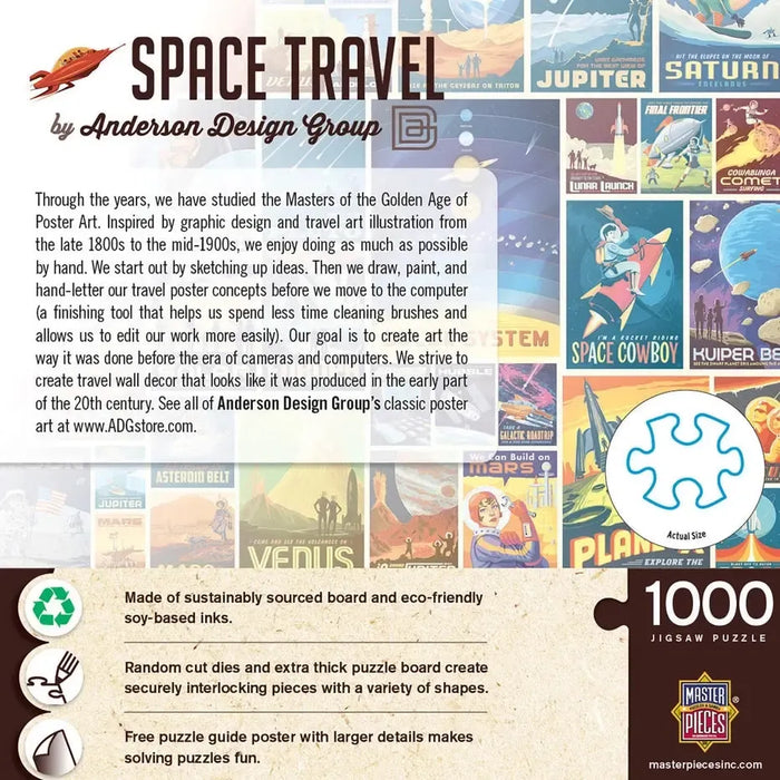 Space Travel by Anderson Design 1000 Piece Jigsaw Puzzle MasterPieces - for just $17.99! 