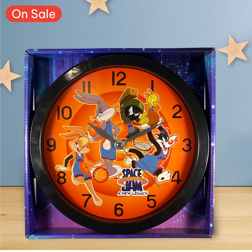Looney Tunes Space Jam Characters Print 9 3/4 Wall Clock - for just $16.99! 