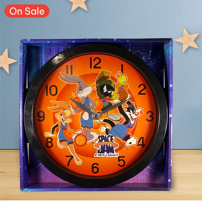 Looney Tunes Space Jam Characters Print 9 3/4 Wall Clock - for just $16.99! 