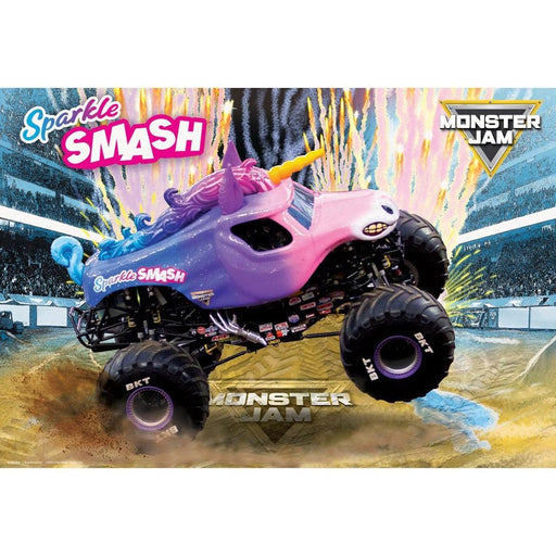 Sparkle Smash Monster Jam Lunch Bag & 100 Piece Jigsaw Puzzle Eurographics - for just $17.99! 