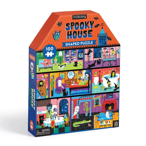 Spooky House 100 Piece Shaped Jigsaw Puzzle Mudpuppy - for just $19.99! 