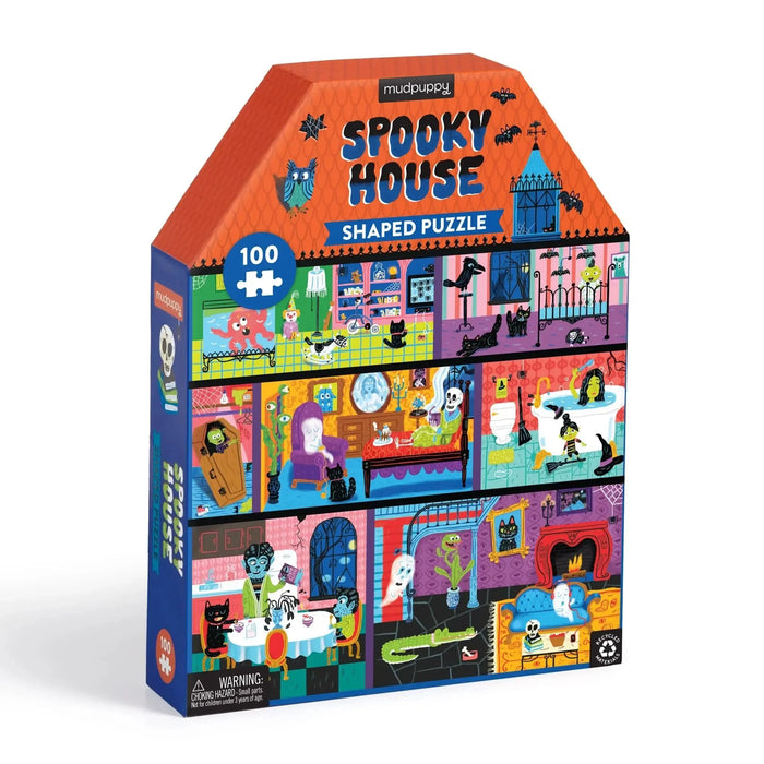 Spooky House 100 Piece Shaped Jigsaw Puzzle Mudpuppy - for just $19.99! 