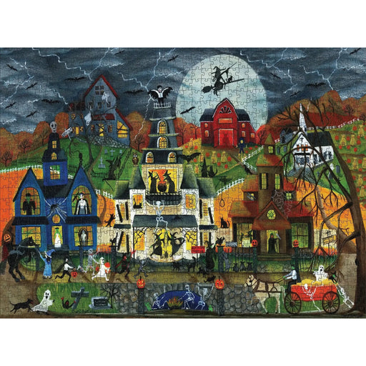 Spooky Street by Cheryl Bartley 1000 Piece Jigsaw Puzzle Pomegranate - for just $25.99! 