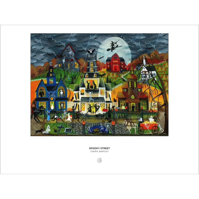 Spooky Street by Cheryl Bartley 1000 Piece Jigsaw Puzzle Pomegranate - for just $25.99! 