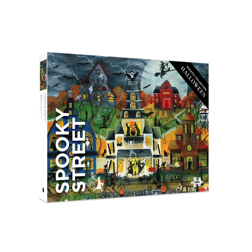 Spooky Street by Cheryl Bartley 1000 Piece Jigsaw Puzzle Pomegranate - for just $25.99! 