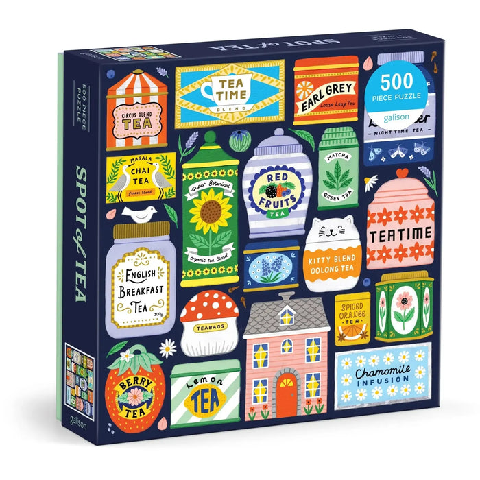 Spot of Tea 500 Piece Jigsaw Puzzle Galison - for just $17.99! 