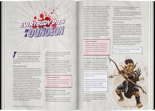 D&D 5E: Faster, Purple Worm! Everybody Dies - Vol. 1 - for just $45! 