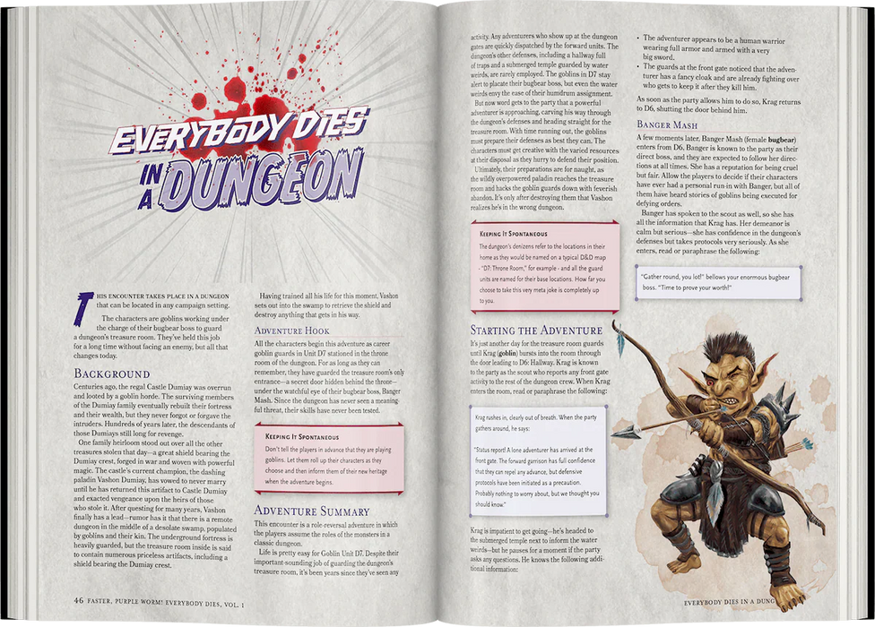 D&D 5E: Faster, Purple Worm! Everybody Dies - Vol. 1 - for just $45! 