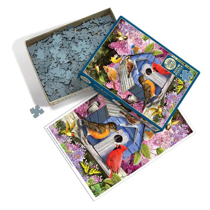 Spring Birdhouse 500 Piece Jigsaw Puzzle Cobble Hill - for just $17.99! 
