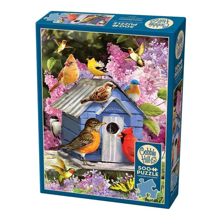 Spring Birdhouse 500 Piece Jigsaw Puzzle Cobble Hill - for just $17.99! 