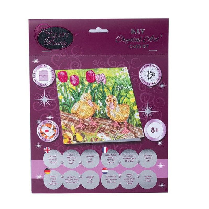 Spring Chicks Crystal Art Card Kit Craft Buddy - for just $7.99! 