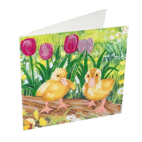 Spring Chicks Crystal Art Card Kit Craft Buddy - for just $7.99! 