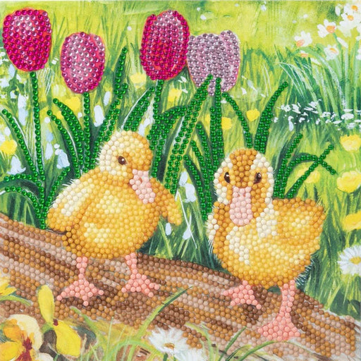 Spring Chicks Crystal Art Card Kit Craft Buddy - for just $7.99! 