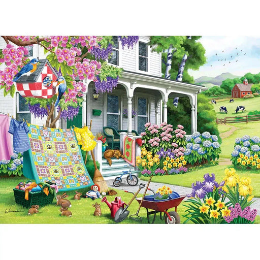 Spring Cleaning 500 Piece Jigsaw Puzzle Cobble Hill - for just $17.99! 