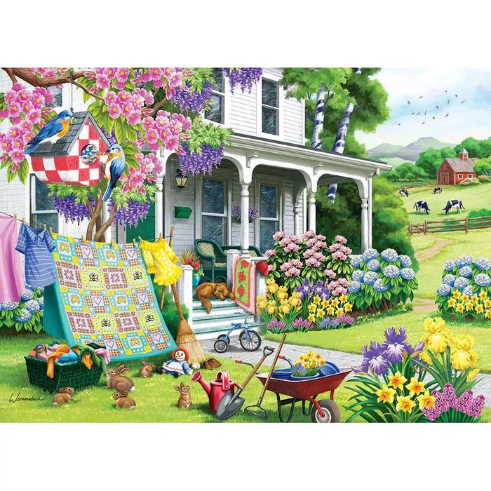 Spring Cleaning 500 Piece Jigsaw Puzzle Cobble Hill - for just $17.99! 