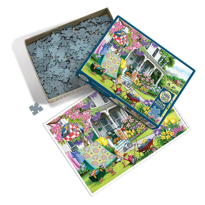 Spring Cleaning 500 Piece Jigsaw Puzzle Cobble Hill - for just $17.99! 