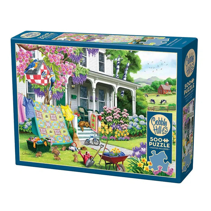 Spring Cleaning 500 Piece Jigsaw Puzzle Cobble Hill - for just $17.99! 