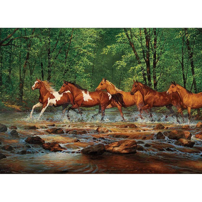 Spring Creek Run 1000 Piece Jigsaw Puzzle Cobble Hill - for just $19.99! 