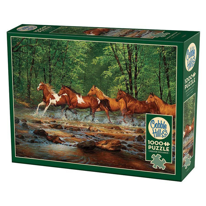 Spring Creek Run 1000 Piece Jigsaw Puzzle Cobble Hill - for just $19.99! 