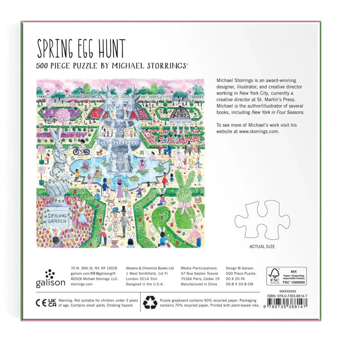Spring Egg Hunt 500 Piece Jigsaw Puzzle Galison - for just $17.99! 