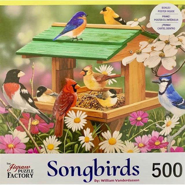 Spring Feast Songbirds 500 Piece Jigsaw Puzzle Leap Year - for just $14.99! 