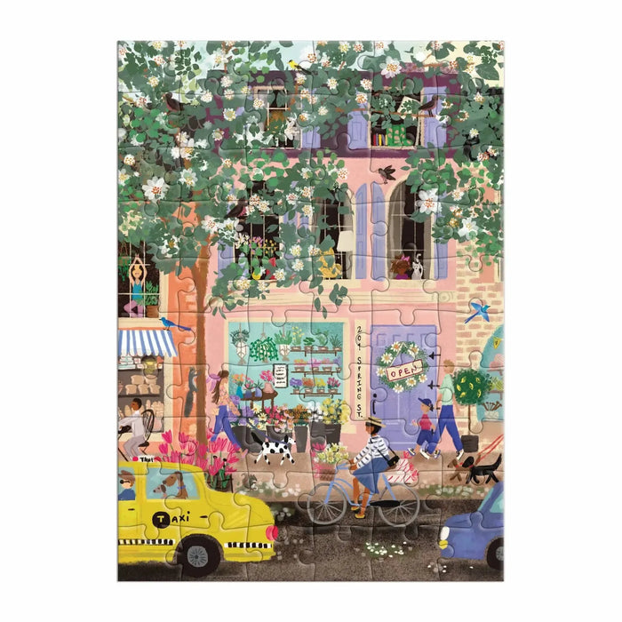 Spring Street Greeting Card 60 Piece Jigsaw Puzzle Galison - for just $7.99! 