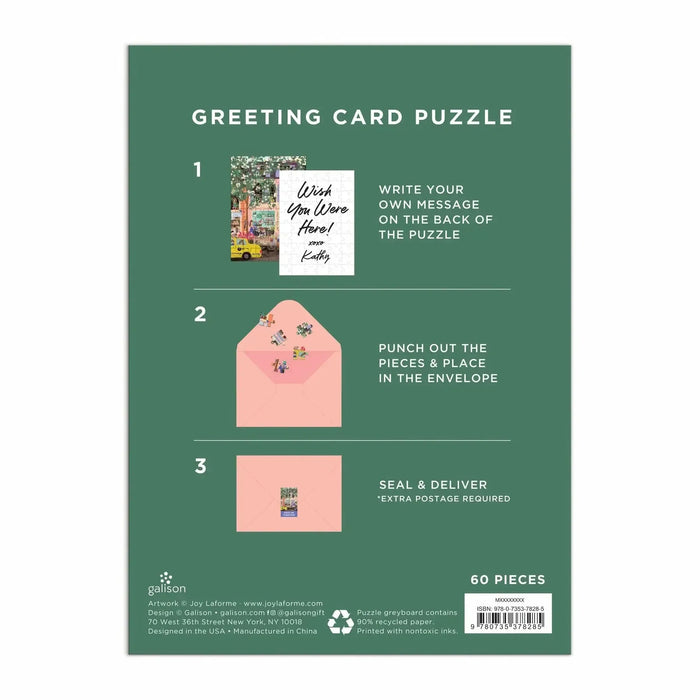 Spring Street Greeting Card 60 Piece Jigsaw Puzzle Galison - for just $7.99! 
