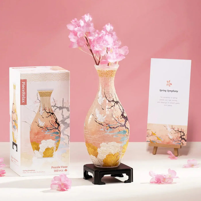 Spring Symphony Vase 160 Piece 3D Plastic Jigsaw Puzzle PieceRelax - for just $32.99! 