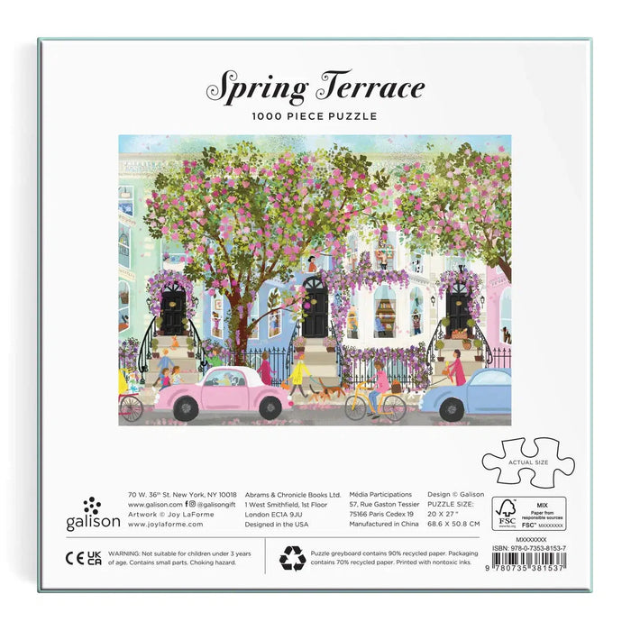 Spring Terrace 1000 Piece Jigsaw Puzzle Galison - for just $19.99! 