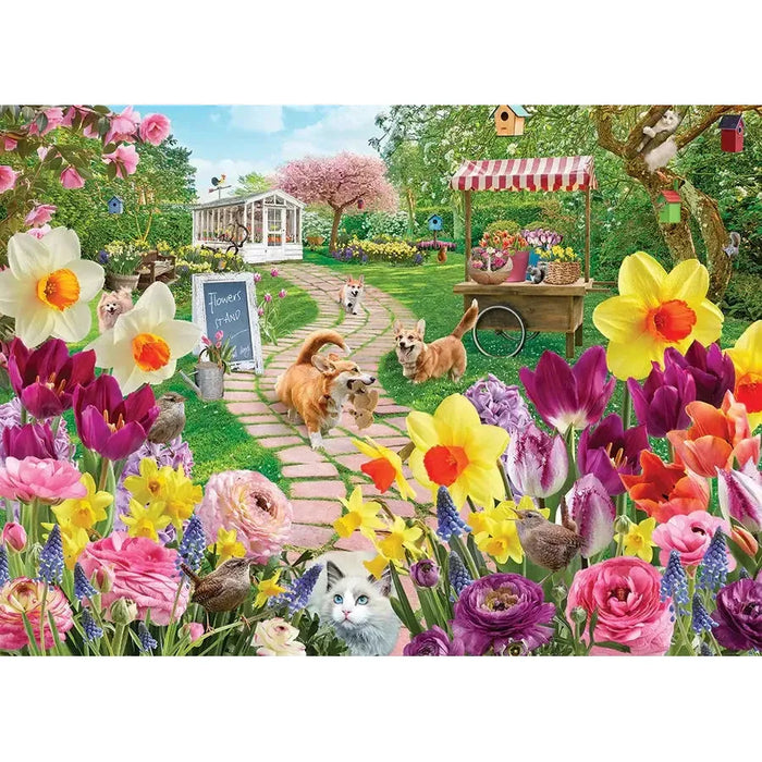 Springtime Frolic 1000 Piece Jigsaw Puzzle Cobble Hill - for just $19.99! 