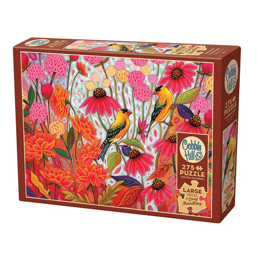 Springtime Goldfinches 275 Large Piece Jigsaw Puzzle Cobble Hill - for just $17.99! 