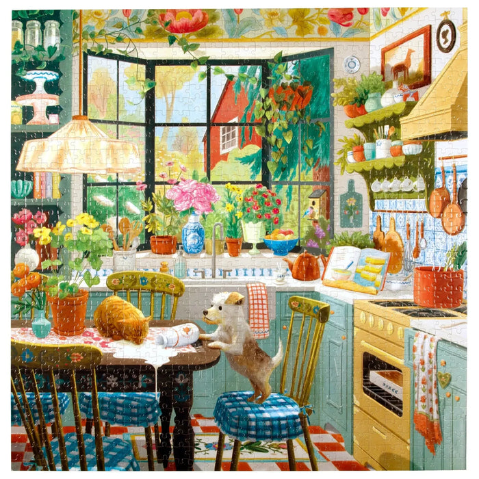 Springtime Kitchen 1000 Piece Jigsaw Puzzle eeBoo - for just $26.99! 