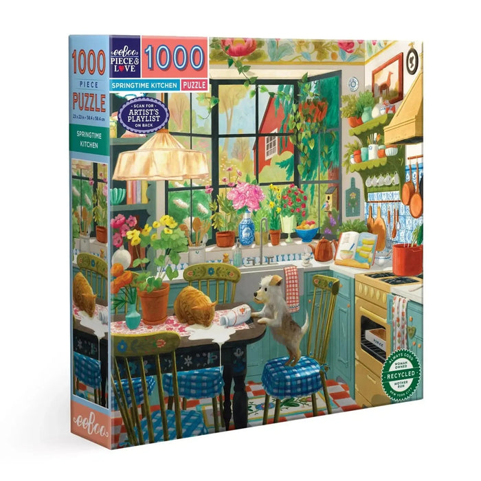 Springtime Kitchen 1000 Piece Jigsaw Puzzle eeBoo - for just $26.99! 