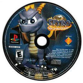 Top view of disc for Spyro Year Of The Dragon - PlayStation 