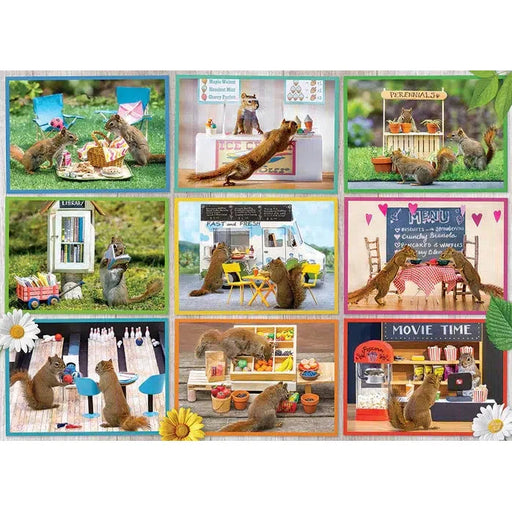 Squirrels Around Town 1000 Piece Jigsaw Puzzle Cobble Hill - for just $19.99! 