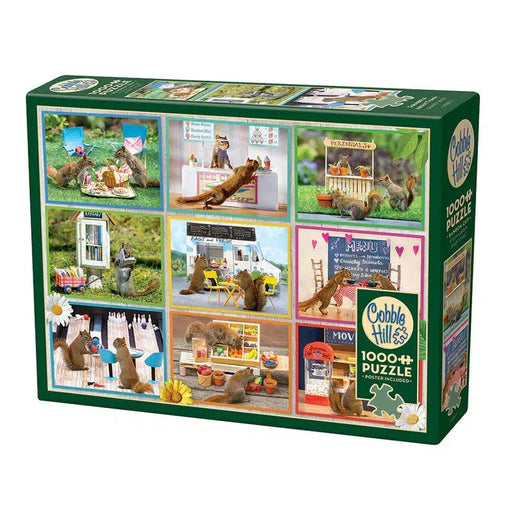 Squirrels Around Town 1000 Piece Jigsaw Puzzle Cobble Hill - for just $19.99! 