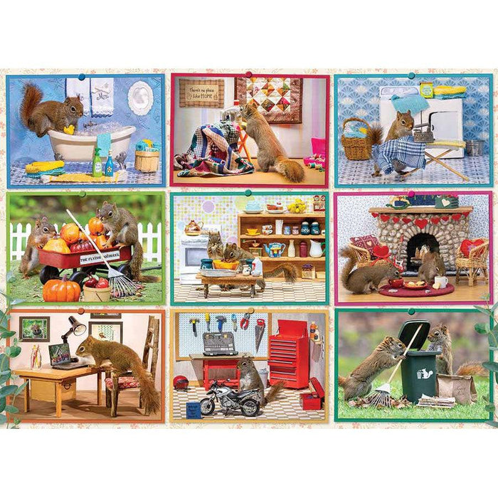 Squirrels at Home 1000 Piece Jigsaw Puzzle Cobble Hill - for just $19.99! 