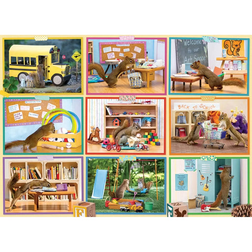 Squirrels at School 1000 Piece Jigsaw Puzzle Cobble Hill - for just $19.99! 