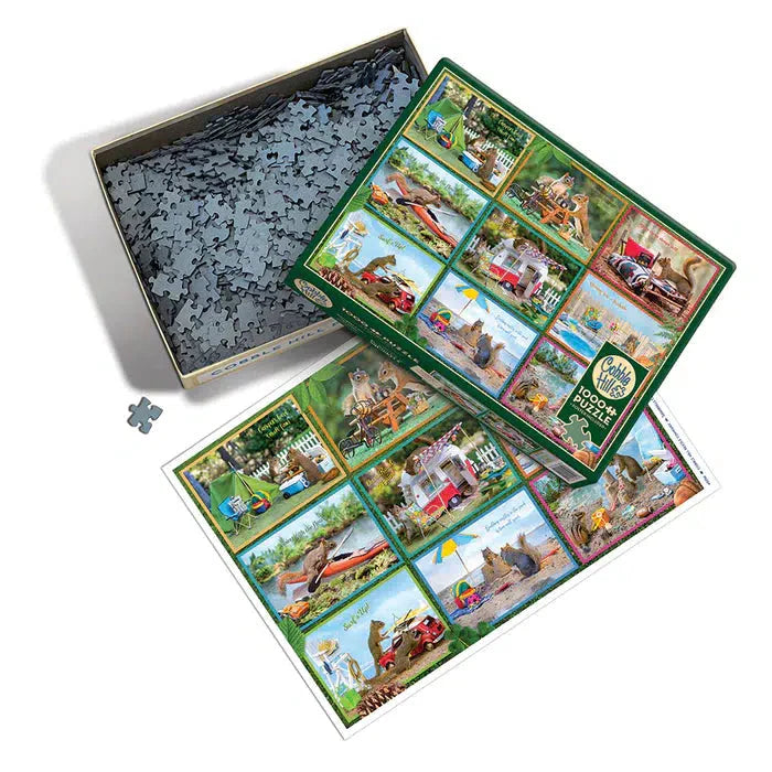 Squirrels on Vacation 1000 Piece Jigsaw Puzzle Cobble Hill - for just $19.99! 