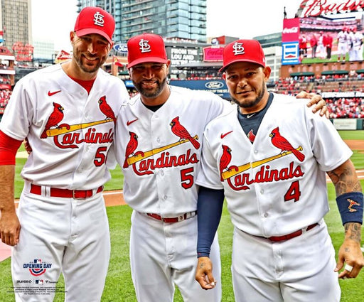 Adam Wainwright, Albert Pujols, & Yadier Molina St. Louis Cardinals 8" x 10" Baseball Photo - for just $9.99! 