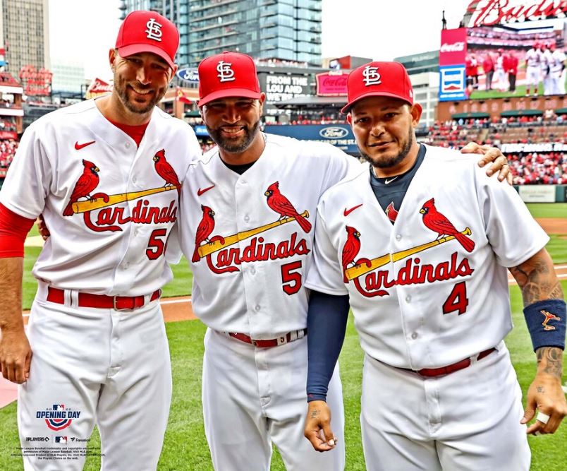 Adam Wainwright, Albert Pujols, & Yadier Molina St. Louis Cardinals 8" x 10" Baseball Photo - for just $9.99! 