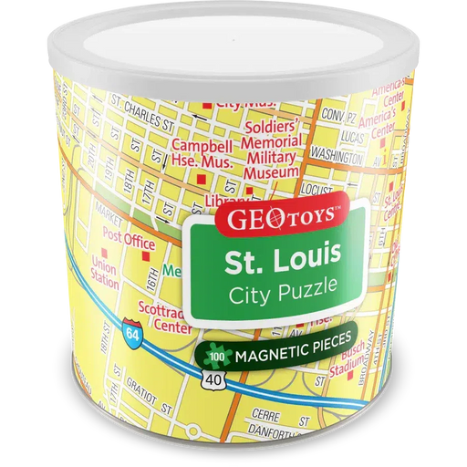 St. Louis City 100 Piece Magnetic Jigsaw Puzzle Geotoys - for just $11.99! 