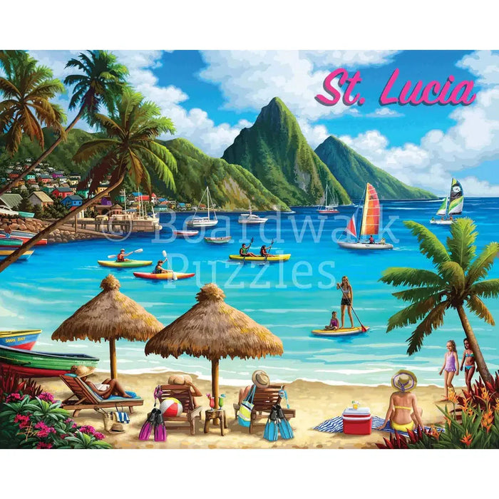 St. Lucia 500 Piece Jigsaw Puzzle Boardwalk - for just $21.99! 