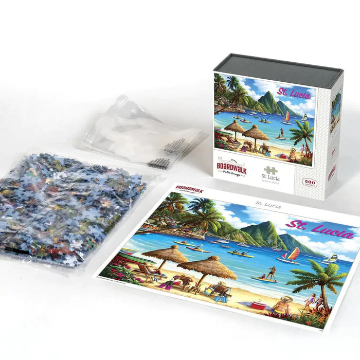 St. Lucia 500 Piece Jigsaw Puzzle Boardwalk - for just $21.99! 